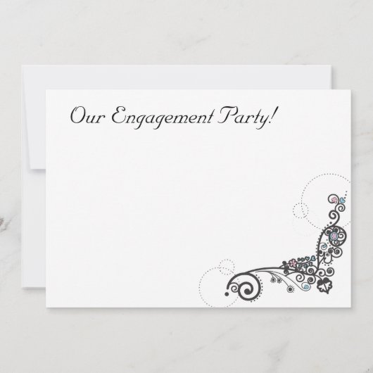 Blue Heart Einladung (Rückseite)