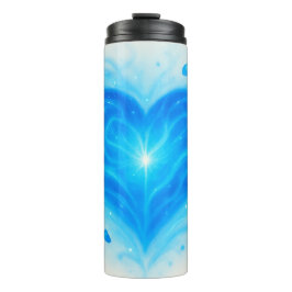 Blue Heart Energy Water Bottle – Spiritual Power f Thermosbecher