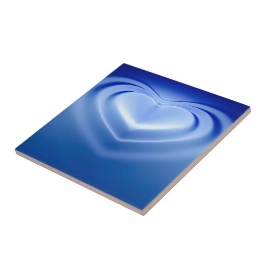 Blue Heart Fliese (Seite)