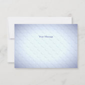 Blue Heart Floral Vielen Dank Karte (Rückseite)