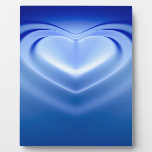 Blue Heart Fotoplatte (Vorderseite)