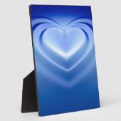 Blue Heart Fotoplatte (Seite)
