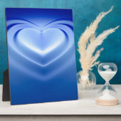 Blue Heart Fotoplatte (Seite)