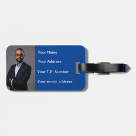 Blue Heart Gepäckanhänger