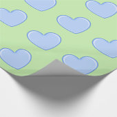 Blue Heart Geschenkpapier (Ecke)