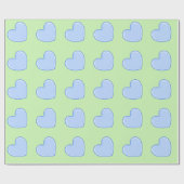 Blue Heart Geschenkpapier (Flach)