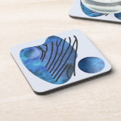 Blue Heart Getränkeuntersetzer (Linke Seite)