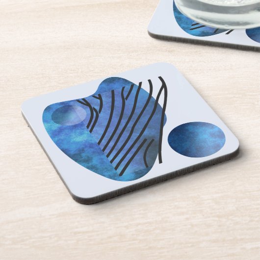 Blue Heart Getränkeuntersetzer (Linke Seite)