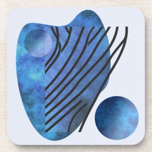 Blue Heart Getränkeuntersetzer