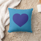 Blue Heart Kissen (Decke)