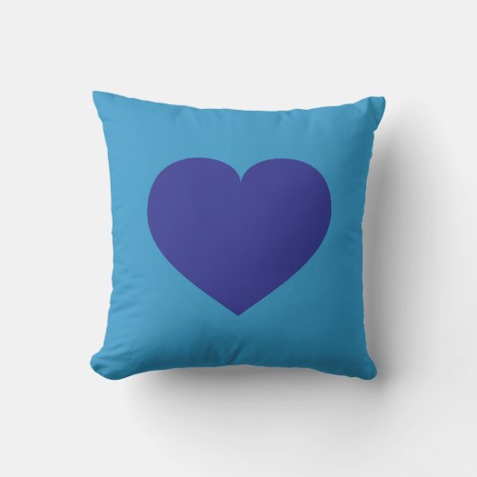 Blue Heart Kissen (Vorderseite)