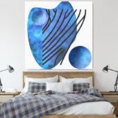 Blue Heart Leinwanddruck (Insitu (Schlafzimmer))