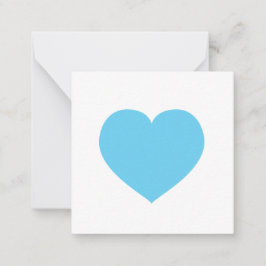 Blue Heart Liebe Note Geschenk Tag Baby Mitteilungskarte