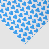 Blue Heart Liebe Print Birthday Party Valentine Seidenpapier (Ausschnitt)