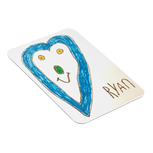 Blue Heart Magnet (Rechte Seite)