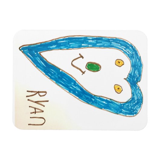 Blue Heart Magnet (Horizontal)