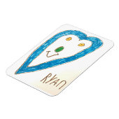 Blue Heart Magnet (Linke Seite)