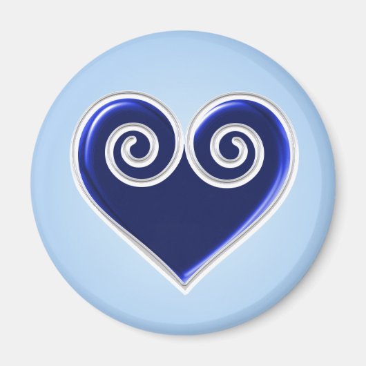 Blue Heart Magnet (Vorne)