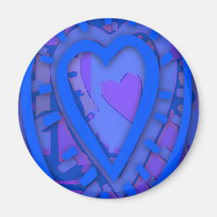 Blue Heart Magnet