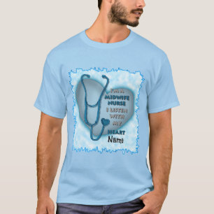 Blue Heart Midfrau Nurse T-Shirt
