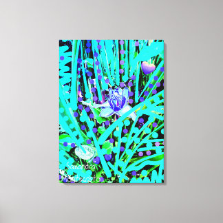 Blue Heart Moon & Wonder Blue Rose Canvas Print Leinwanddruck