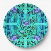 Blue Heart Moon & Wonder Blue Rose Pappteller (Vorderseite)