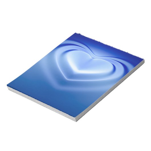 Blue Heart Notizblock (Rotiert)