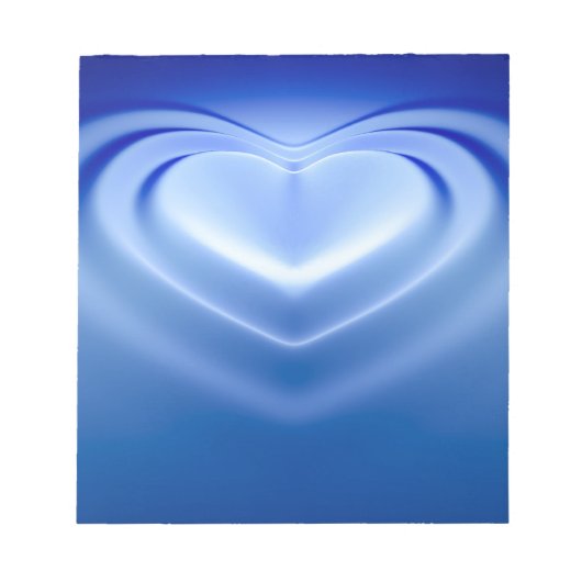 Blue Heart Notizblock (Vorderseite)