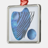 Blue Heart Ornament Aus Metall (Links)