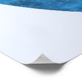 Blue Heart Poster (Ecke)