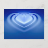 Blue Heart Postkarte (Vorderseite)