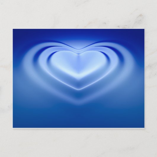 Blue Heart Postkarte (Vorderseite)