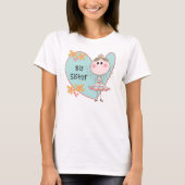 Blue Heart Princess Big Sister T-Shirt (Vorderseite)