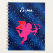 Blue heart  romantic wallpaper planer (Vorderseite)