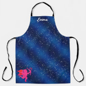 Blue heart romantic wallpaper schürze (Vorderseite)