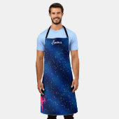 Blue heart romantic wallpaper schürze (Getragen)