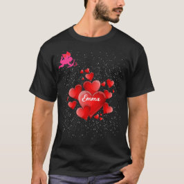 Blue heart  romantic wallpaper T-Shirt