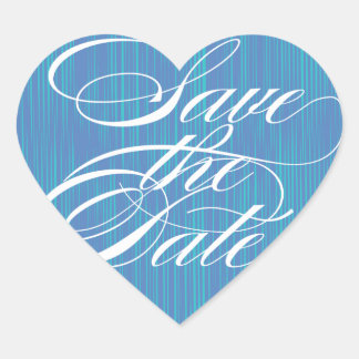 Blue Heart | SAVE THE DATE UMSCHLAG AUFKLEBER