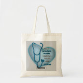 Blue Heart School Nurte Tote Bag Tragetasche (Vorne)