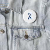 Blue Heart Shaped Awareness Ribbon Button (Beispiel)