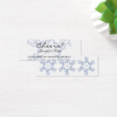 Blue Heart Snowflake WedgeDrinks Tickets (Schreibtisch)
