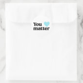 Blue Heart Sticker (Tasche)