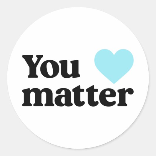 Blue Heart Sticker (Vorderseite)