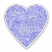 Blue Heart Stickers Aufkleber (Vorderseite)
