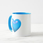 Blue Heart Tasse (Vorderseite Links)