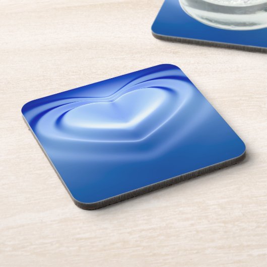 Blue Heart Untersetzer (Linke Seite)