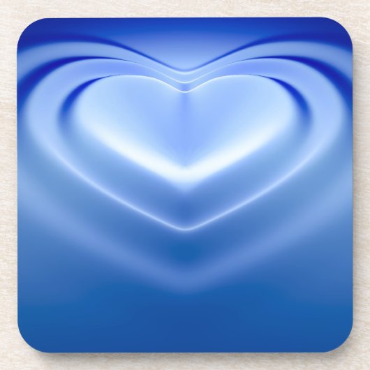 Blue Heart Untersetzer (Vorderseite)