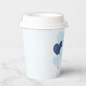 Blue Heart Valentines Es ist eine Baby-Dusche Pappbecher (Rechts)