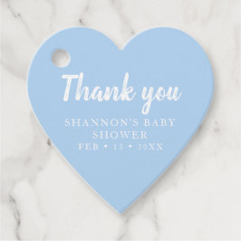 Blue heart Vielen Dank, Baby Showroom für Jungen Geschenkanhänger