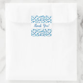 Blue Heart Vielen Dank, Sticker (Tasche)